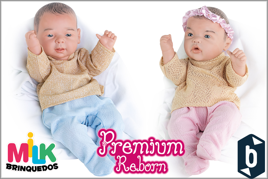 BEBÊ PREMIUM REBORN DA MILK BRINQUEDOS